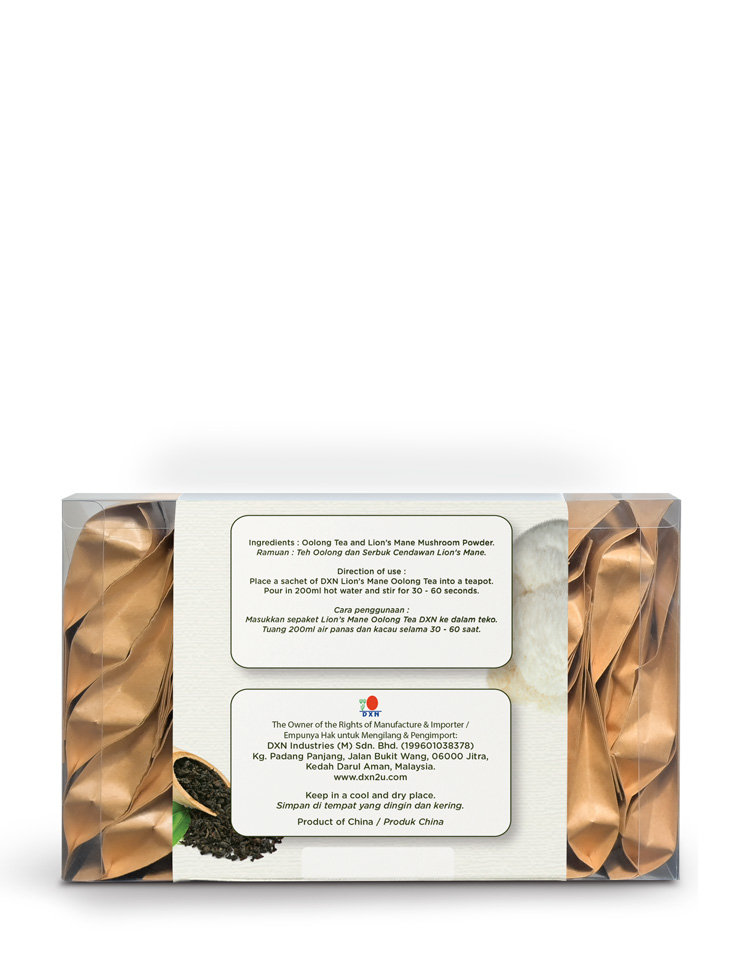 DXN Lingzhi Oolong Tea & DXN Lion's Mane Oolong Tea