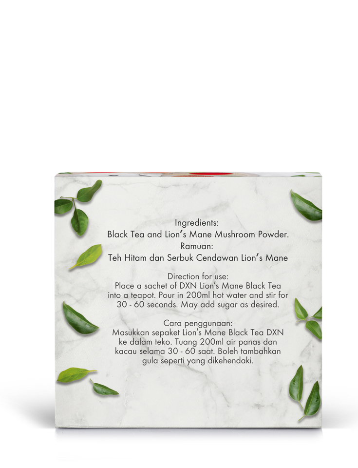 DXN Lingzhi Black Tea and DXN Lion's Mane Black Tea