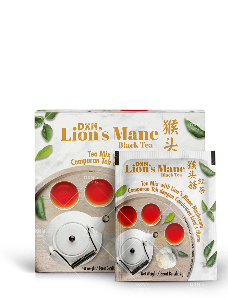 DXN Lingzhi Black Tea and DXN Lion's Mane Black Tea