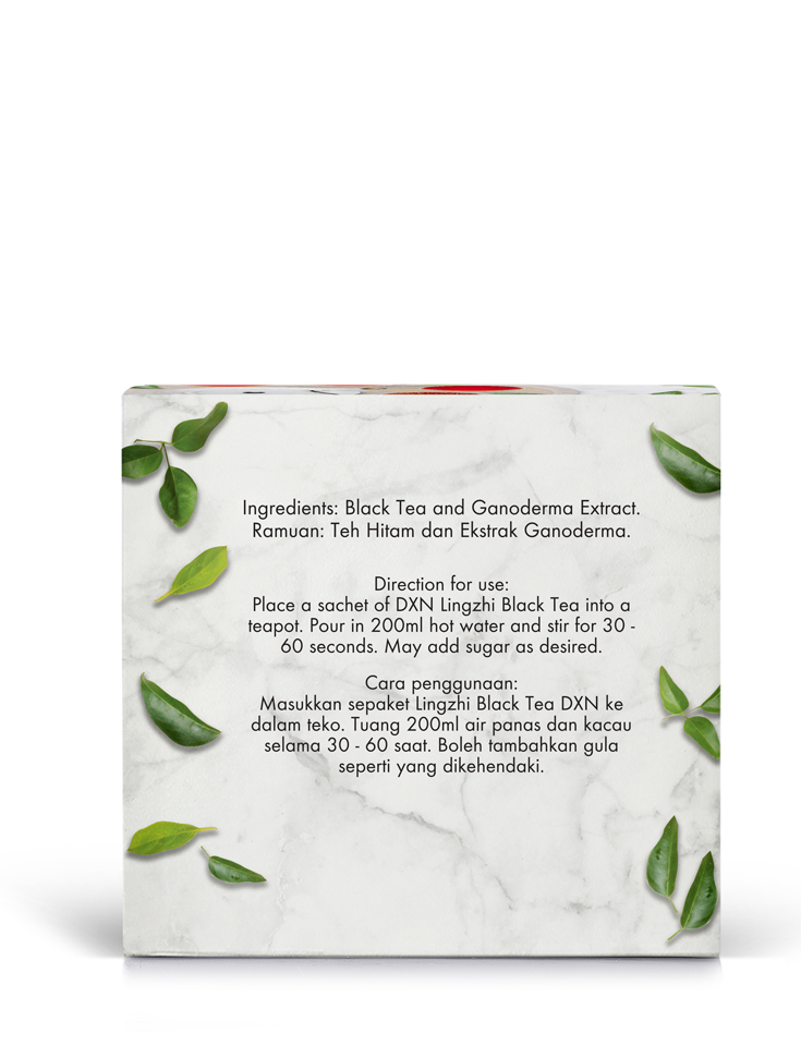 DXN Lingzhi Black Tea and DXN Lion's Mane Black Tea