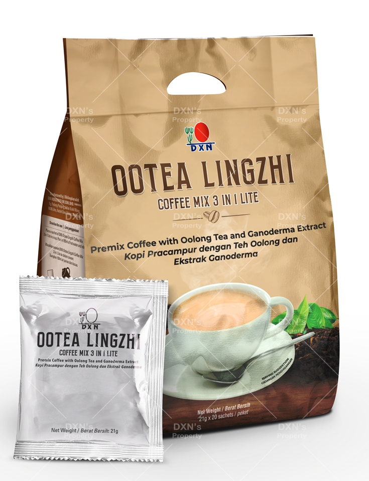DXN Ootea Lingzhi Coffee Mix 3 in 1 Lite