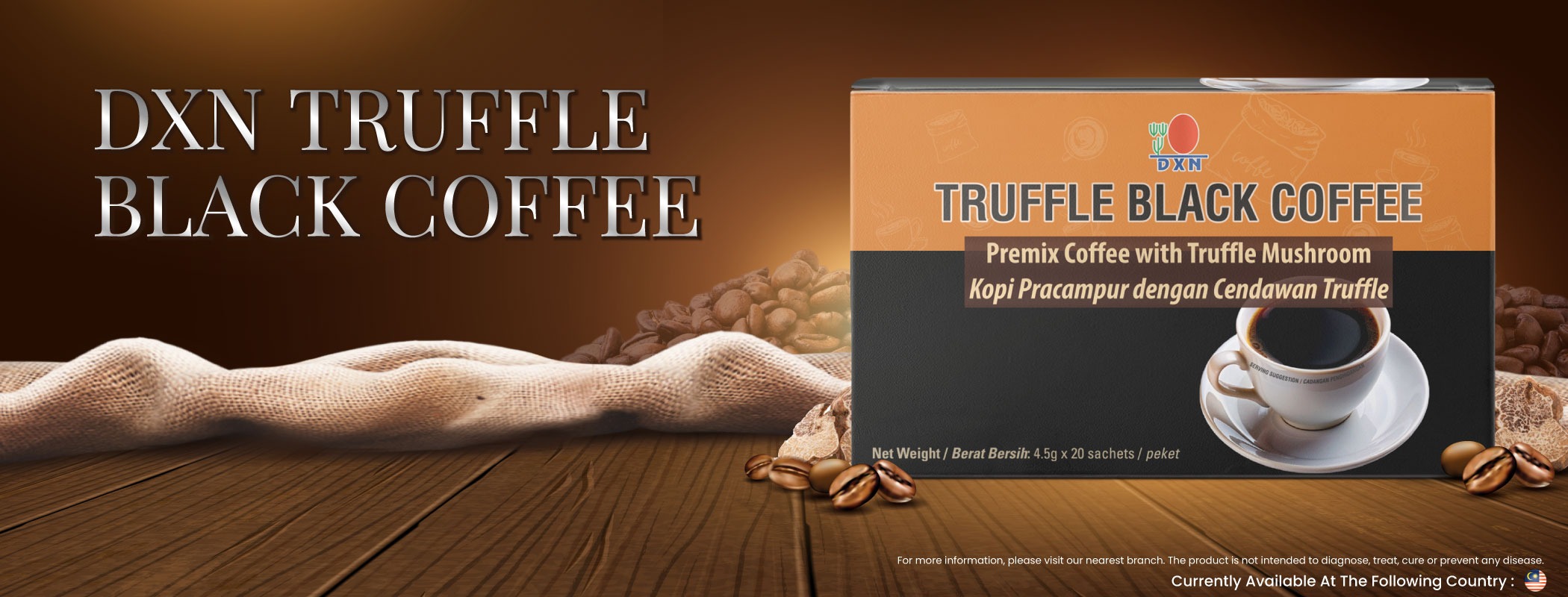 DXN Truffle Black Coffee Banner